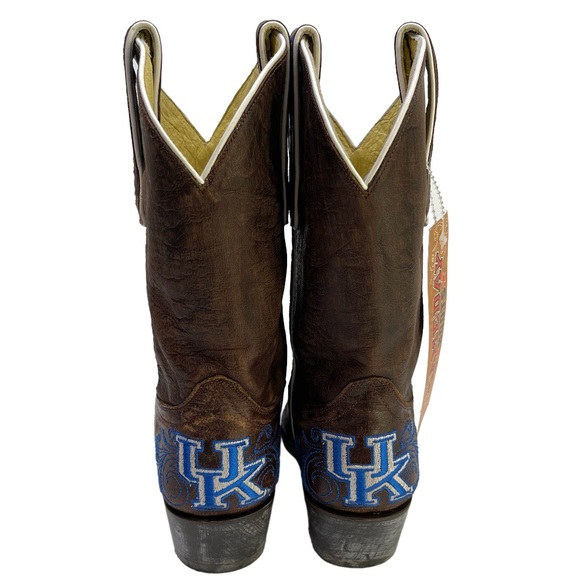 GAMEDAY BOOTS University Of Kentucky Wildcats NEW Embroidered Cowboy Boots - Picture 9 of 15